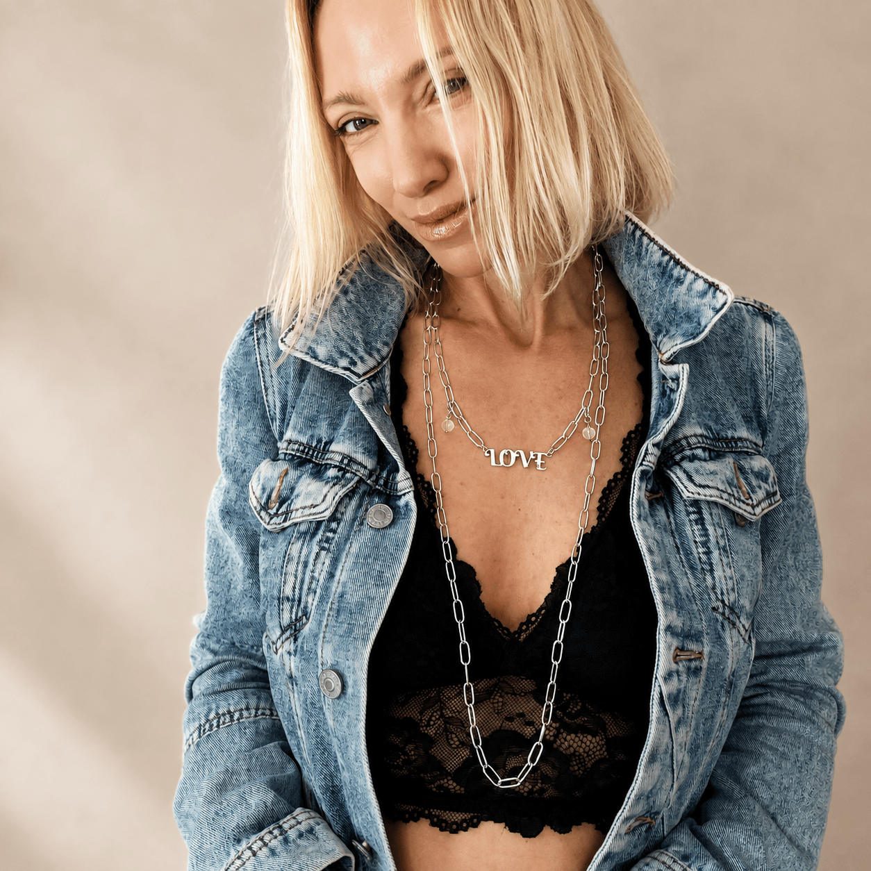 Love Long Chain Necklace
