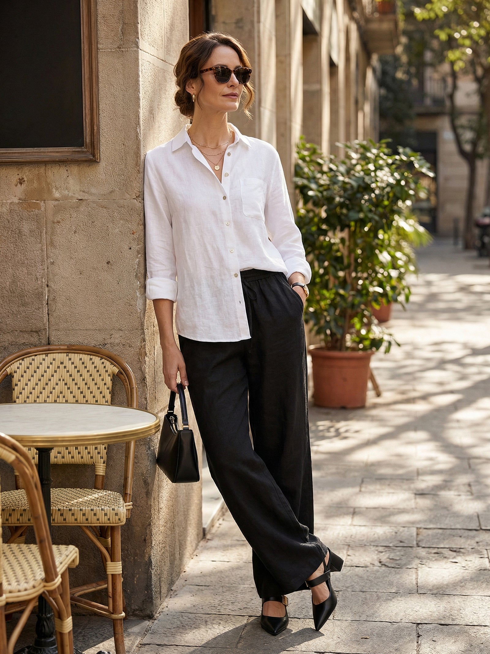 100% Linen Classic Pants LYON