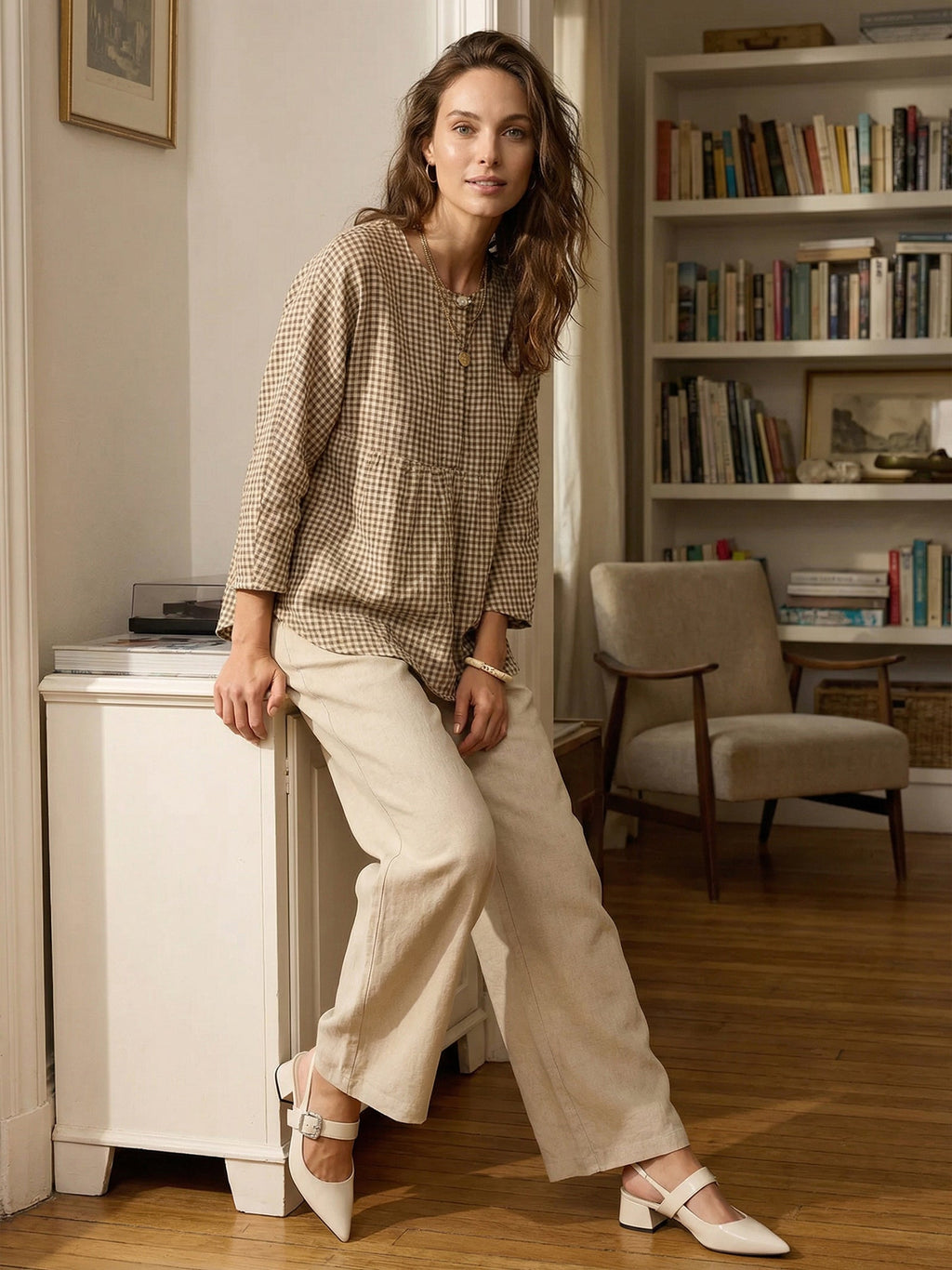 100% Linen Classic Pants LYON