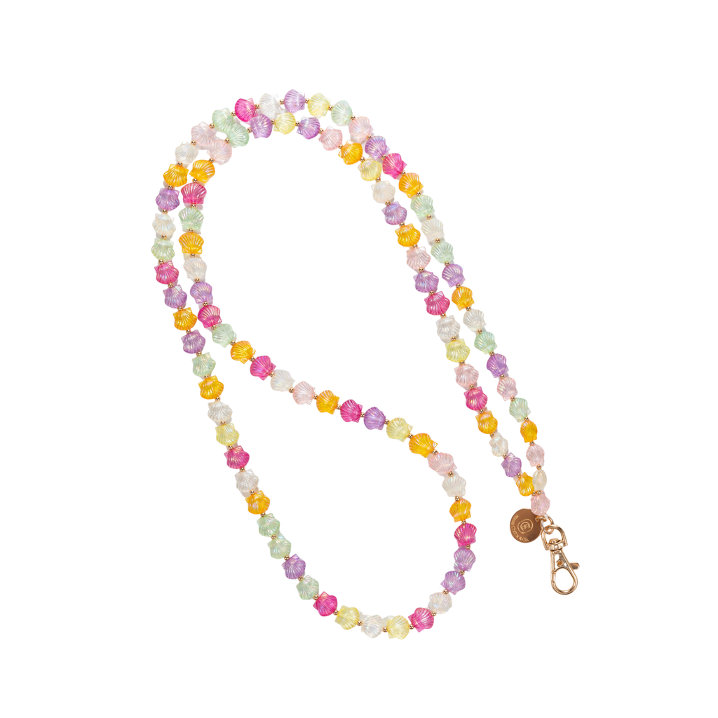 Pastel Shell Crossbody Phone Chain