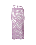 Alessia Lilac Long Crochet Skirt