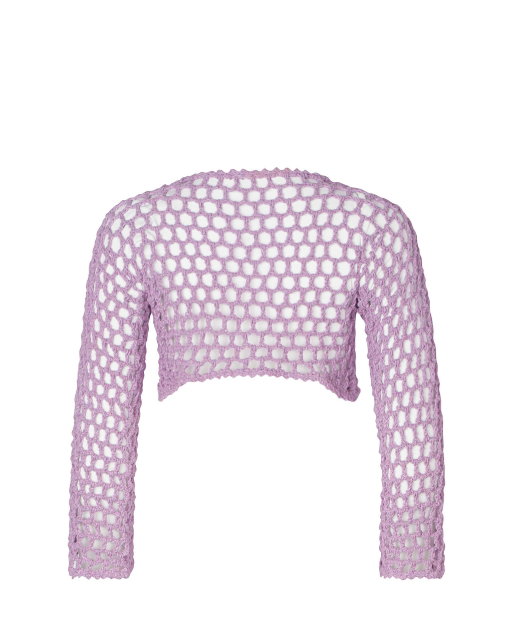Jane Lilac Crochet Crop Top