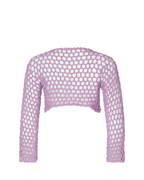 Jane Lilac Crochet Crop Top