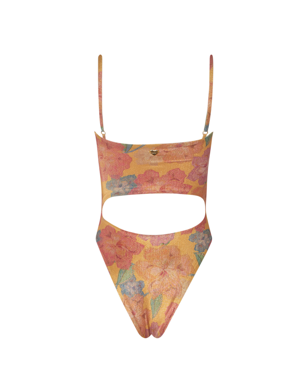 Melina Orange Dore Cut Out One Piece