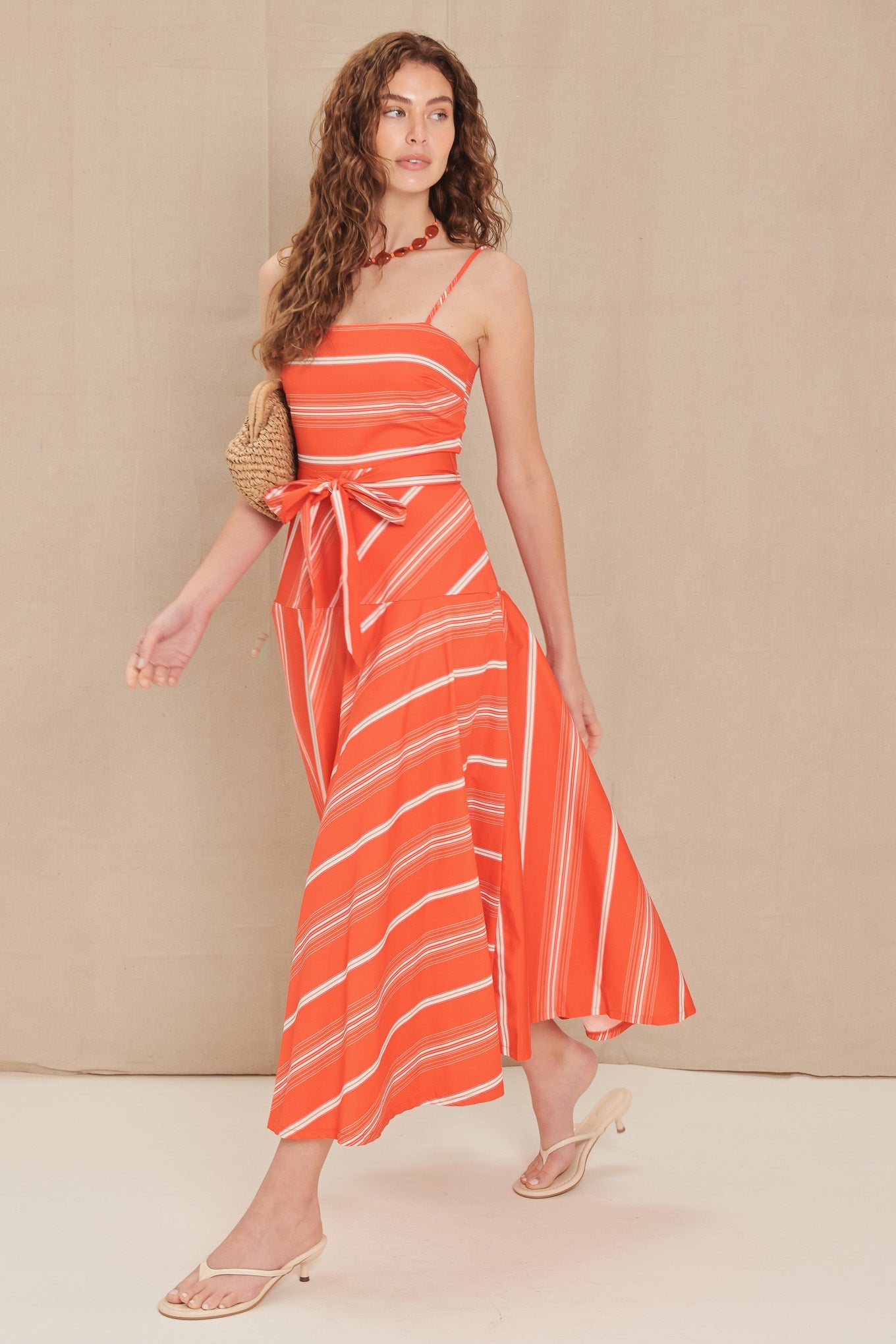 Sweet Escape Stripe Midi Dress