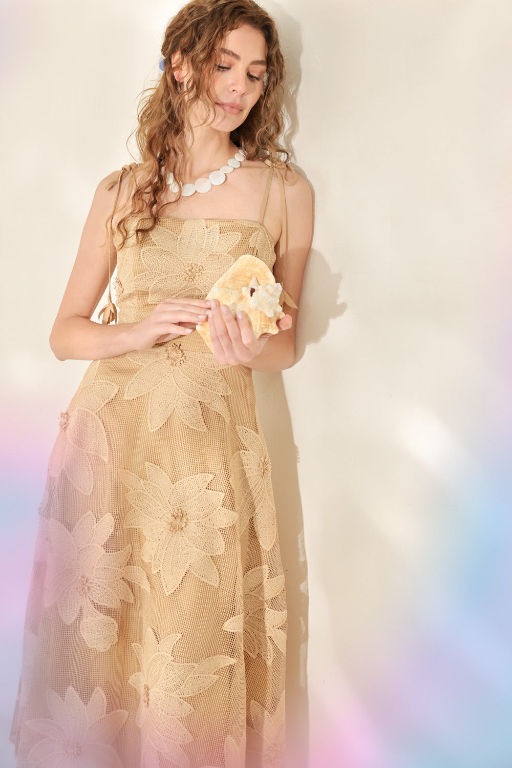 Sandy Bloom Floral Midi Dress