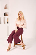Eclipse Gold Leather Sandal