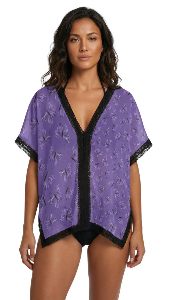 Vicky Lace Shirt Cover Up in Chrysalis