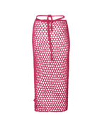 Alessia Fuchsia Long Crochet Skirt