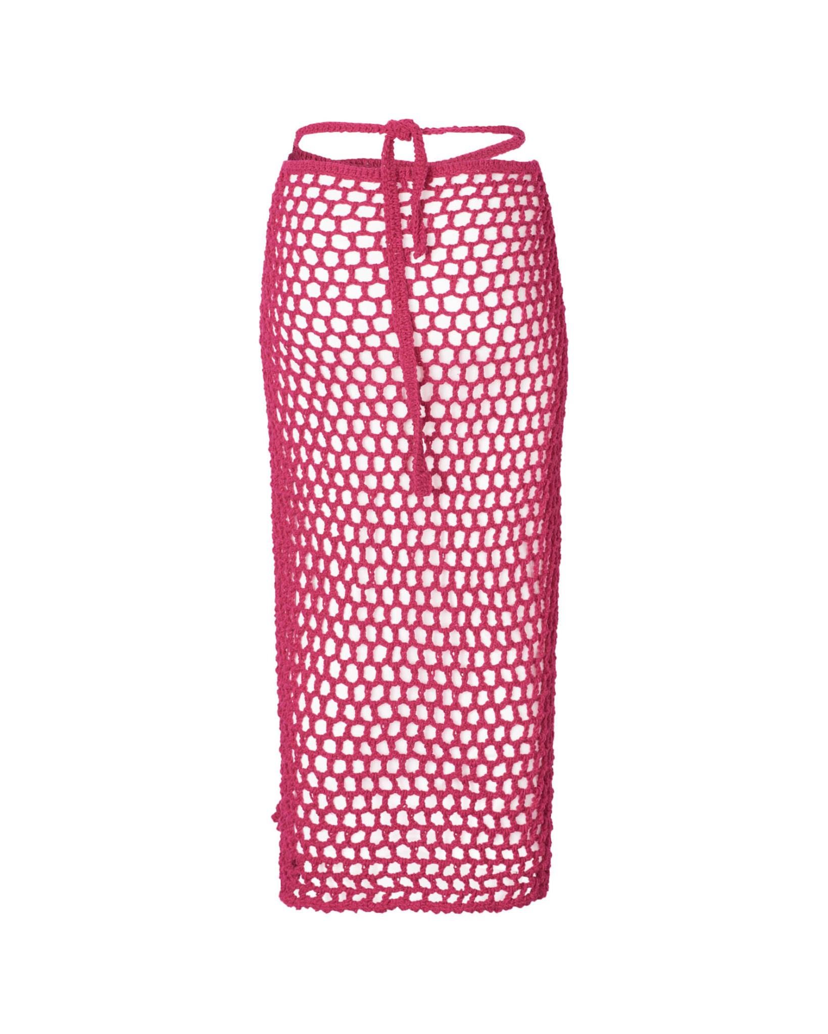 Alessia Fuchsia Long Crochet Skirt