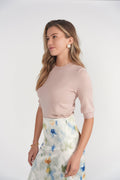 3-4 Sleeve Sweater- Pink
