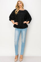 Winona Woven Feathered Top