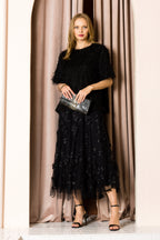 Wenda Lace Embroidered Skirt with Lining