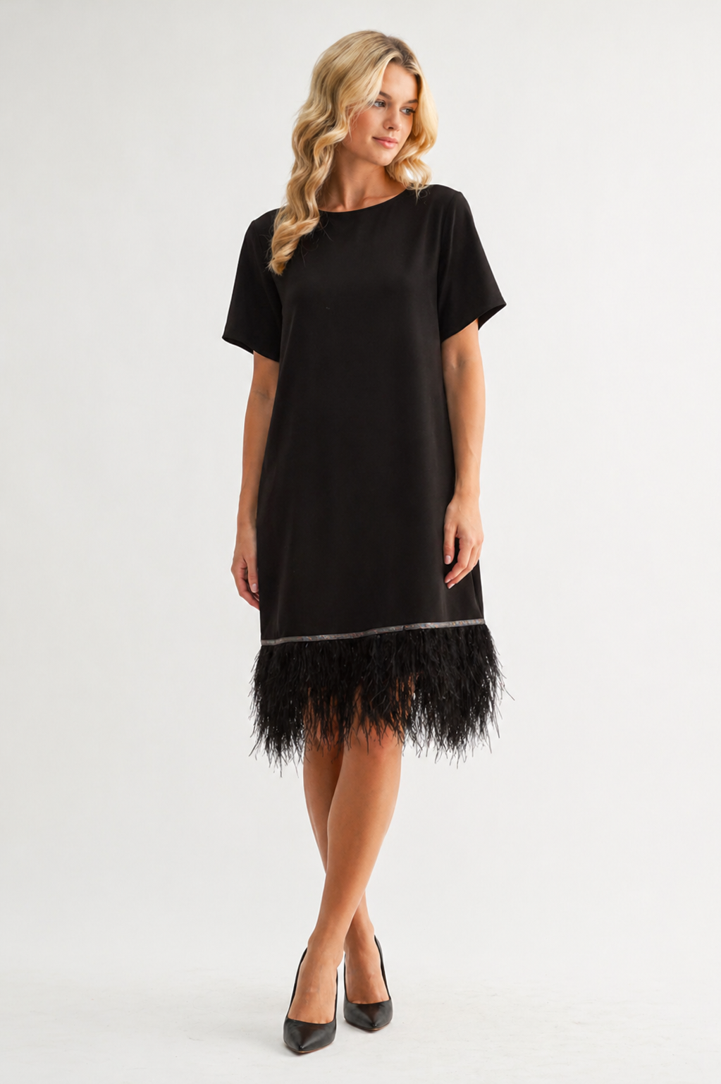 Jan Feathered Dress