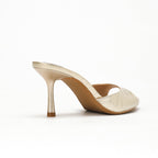 Orlina Gold Mule Heels