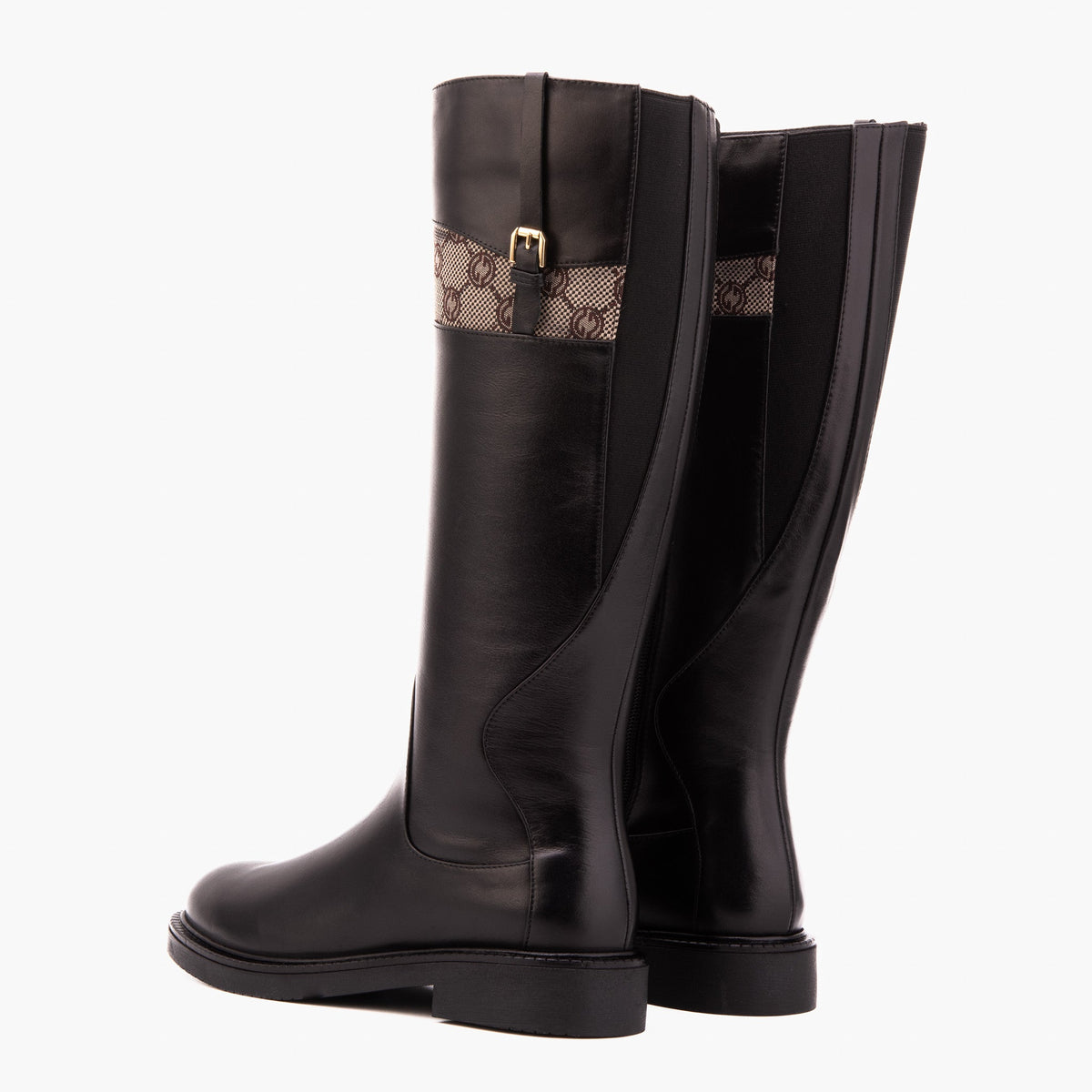 The Bellina Black Leather Women’s Knee-High Women Boot