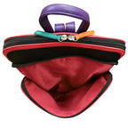 Multicolor Leather Backpack