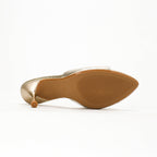 Orlina Gold Mule Heels