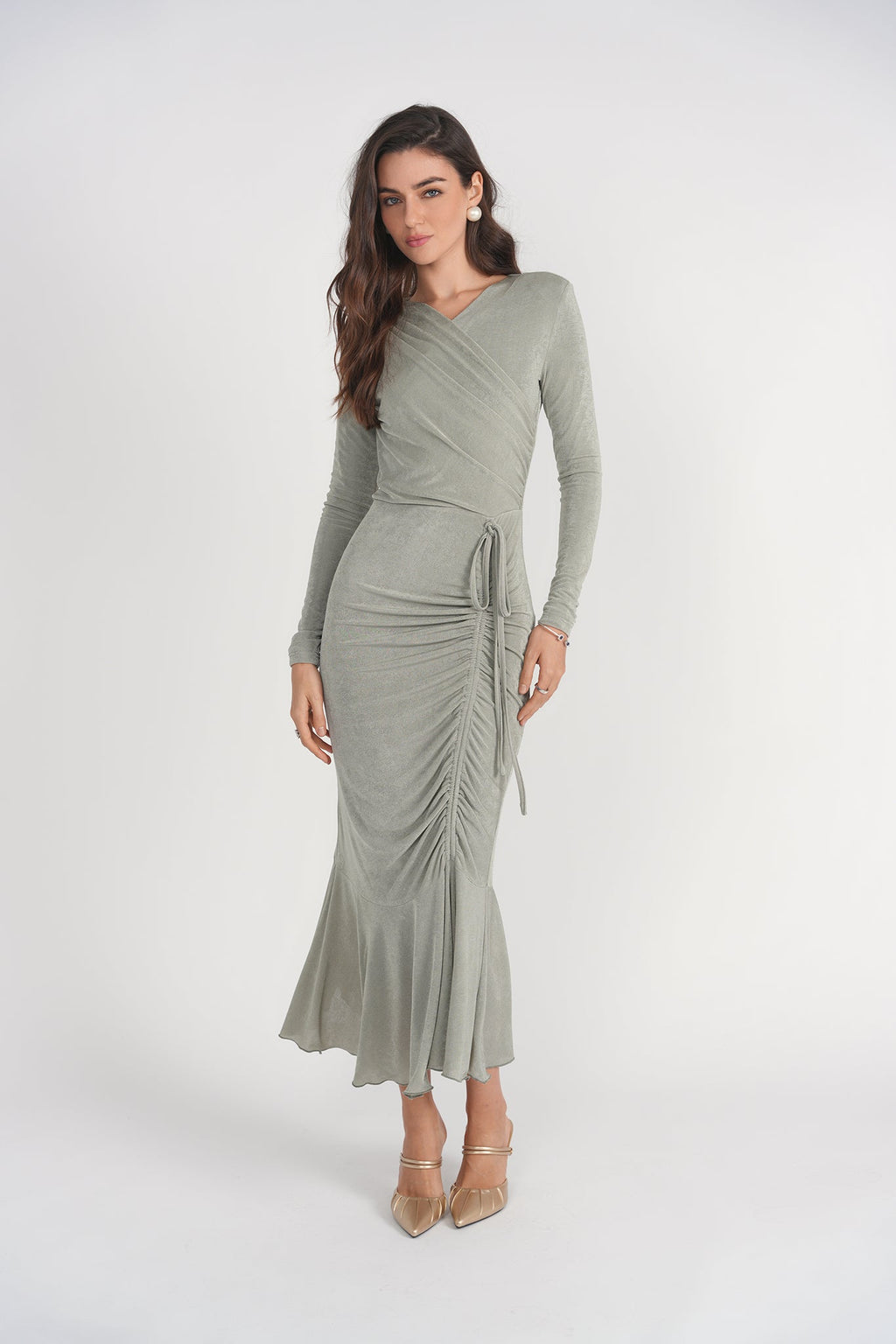 Valerie Midi Dress- Seafoam