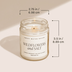 Wedding Day Soy Candle - Clear Jar - 9 oz (Spa Day)