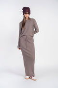 Sweater Rib Top- Mushroom