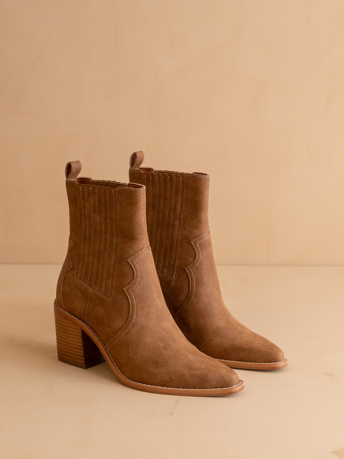 The Addison | Brown Perfectly Paneled Western Cowgirl Boot