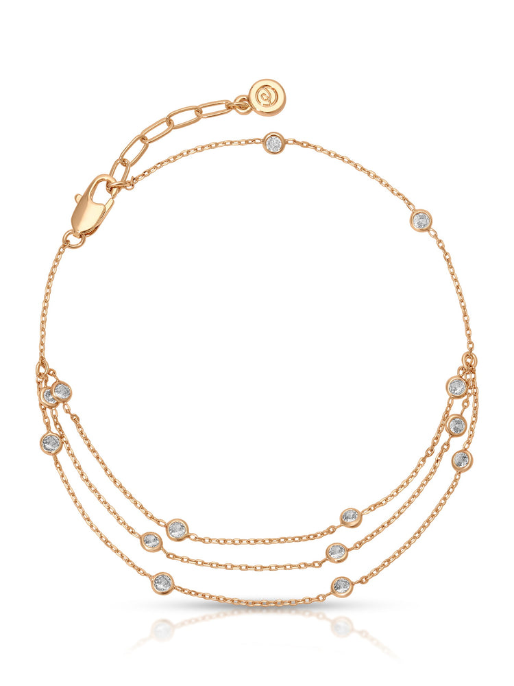Fine Details Crystal Anklet