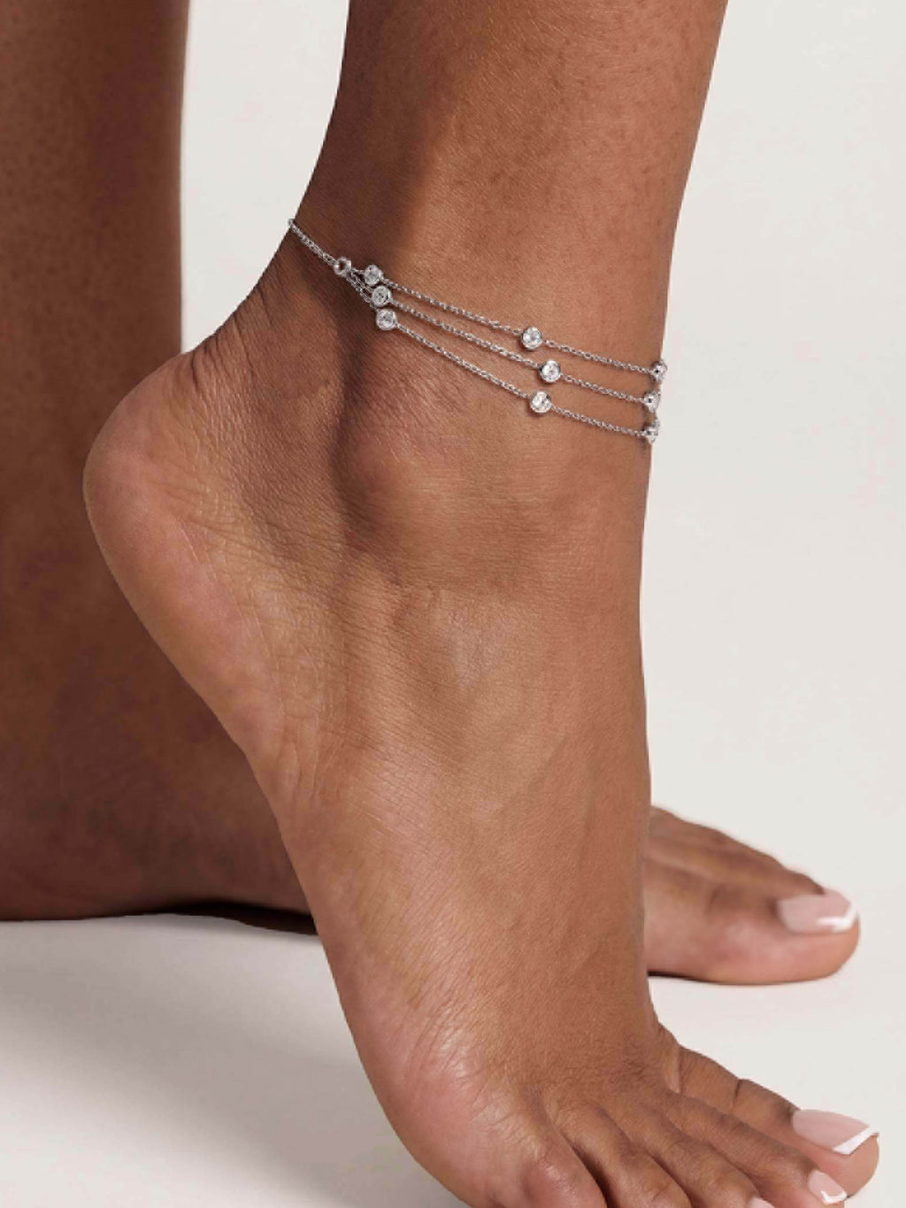 Fine Details Crystal Anklet