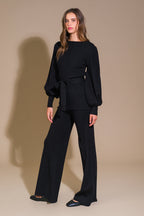 SMILE WHEN YOUR SAD SWEATER TOP AND PANT SET