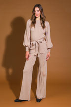 SMILE WHEN YOUR SAD SWEATER TOP AND PANT SET