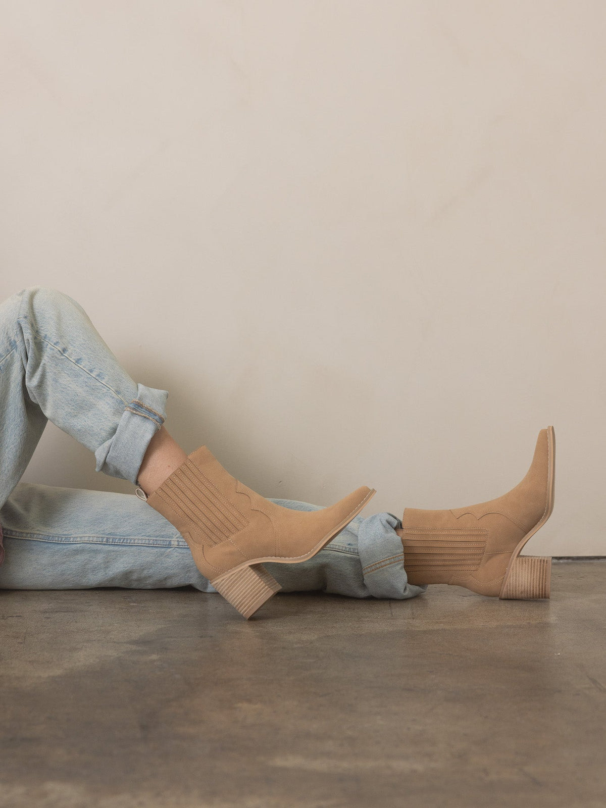 The Addison |  Camel Western Inspired Boot