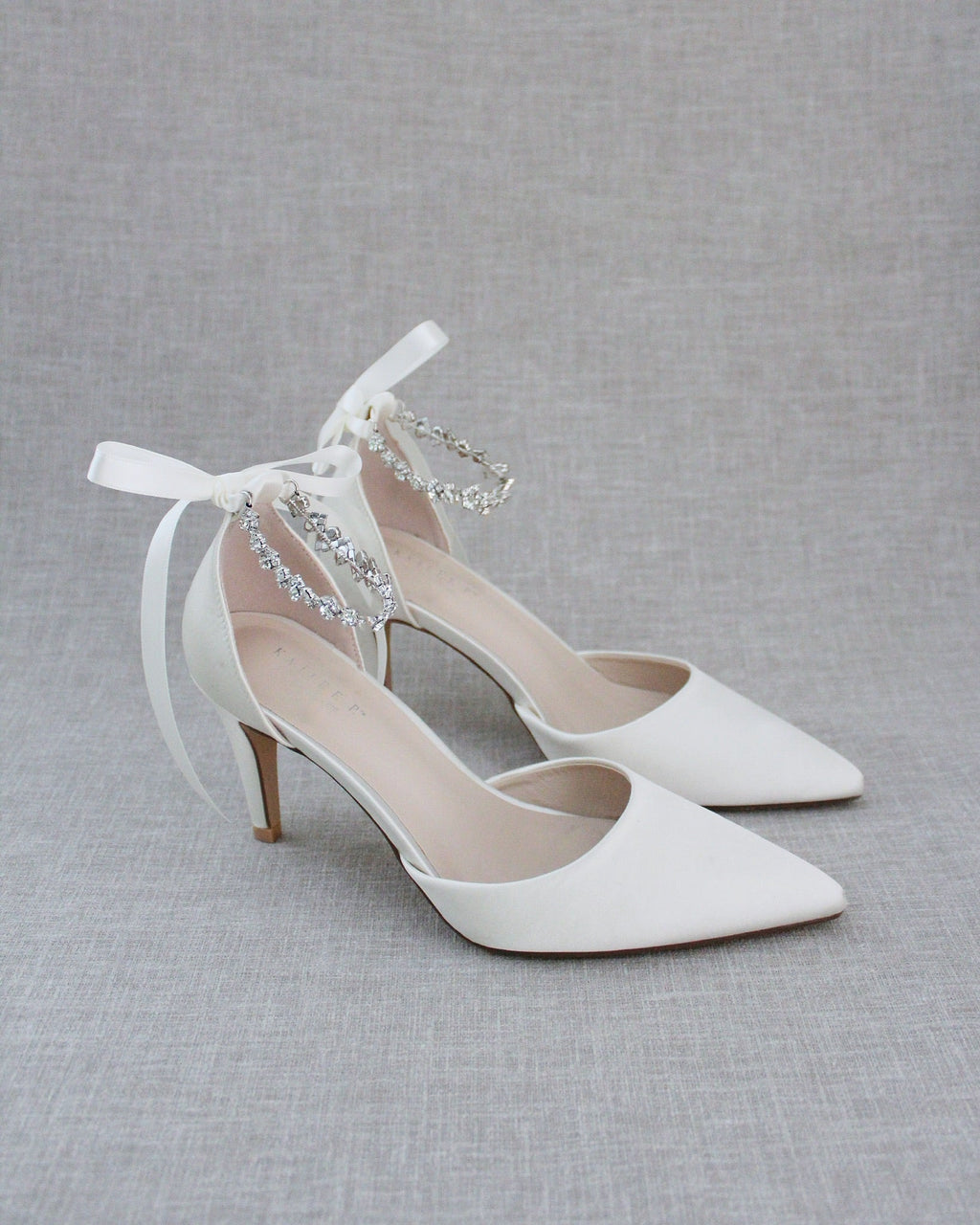 Wedding Pumps with Amaryllis Crystal Strap