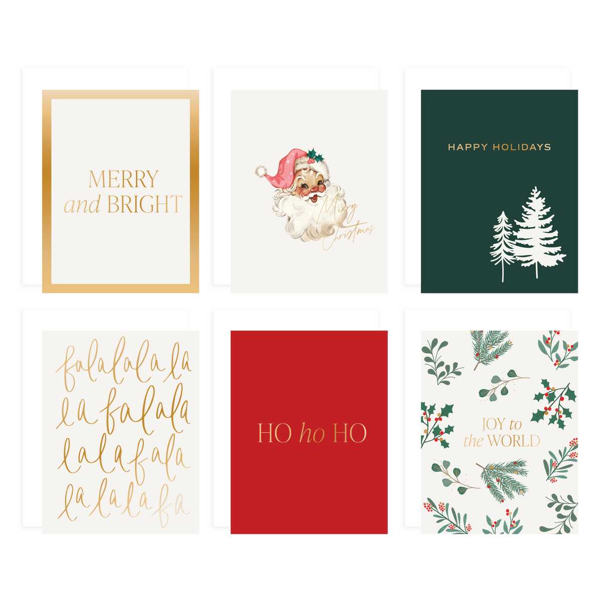 Assorted Holiday Card Set - Pack of 12