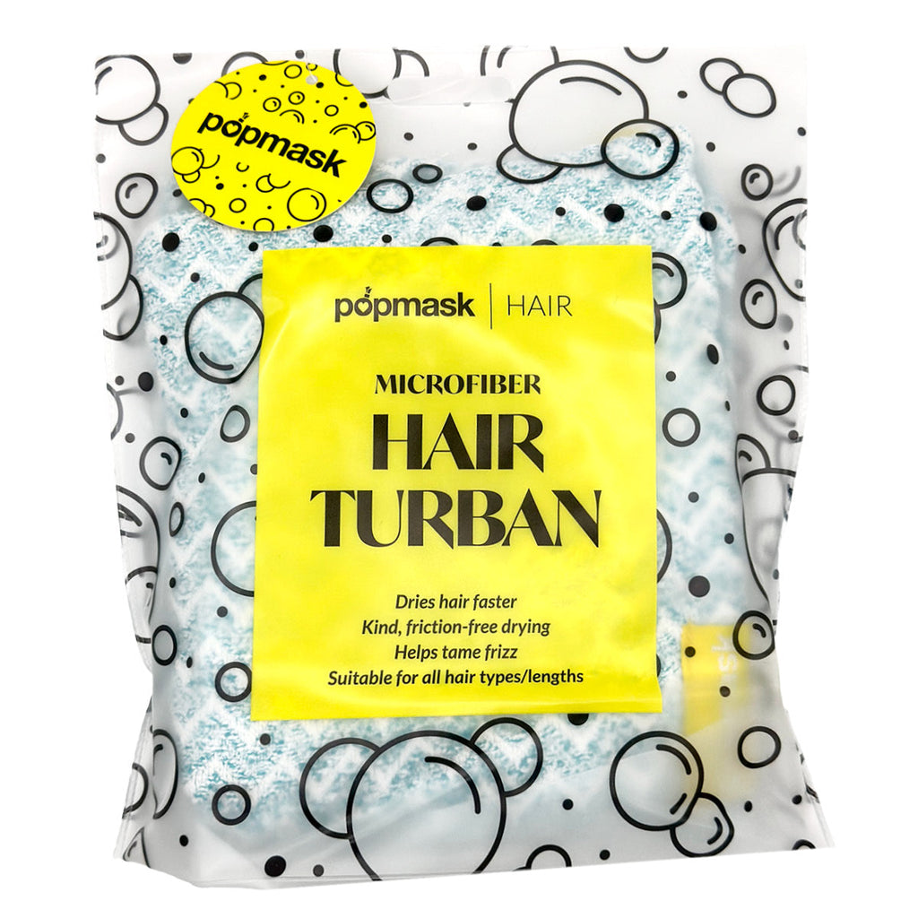 Blue Fast-Drying Microfibre Hair Towel