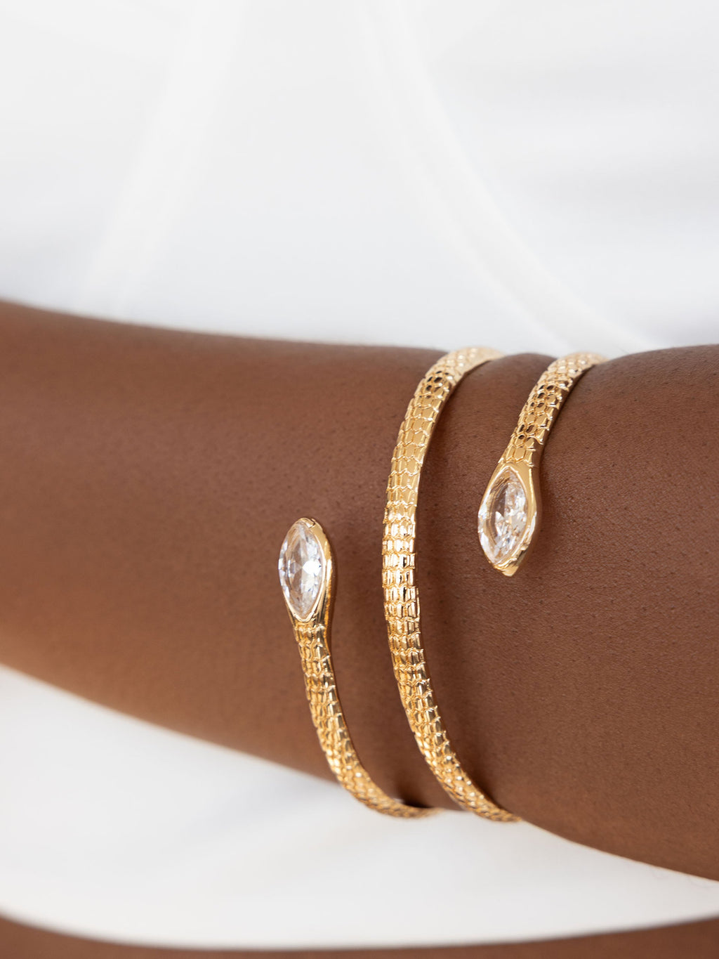 Marquise Coiled Bangle