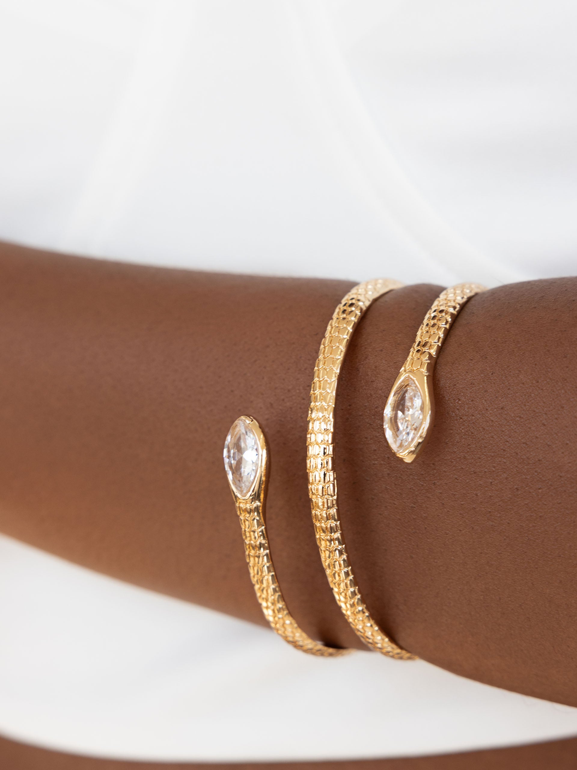 Marquise Coiled Bangle