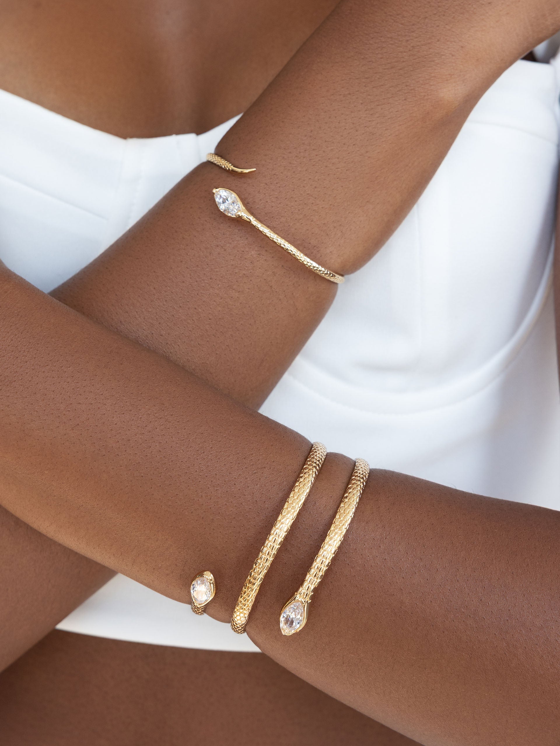 Marquise Coiled Bangle