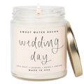 Wedding Soy Candle - Clear Jar - 9 oz