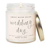 Wedding Day Soy Candle - Clear Jar - 9 oz (Spa Day)