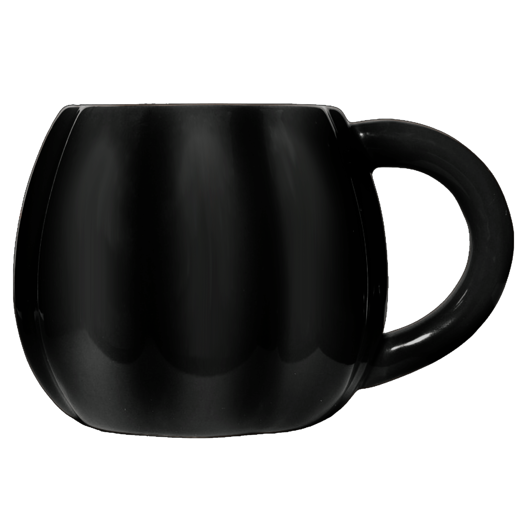 Black Pumpkin 19oz. Figurine Coffee Mug
