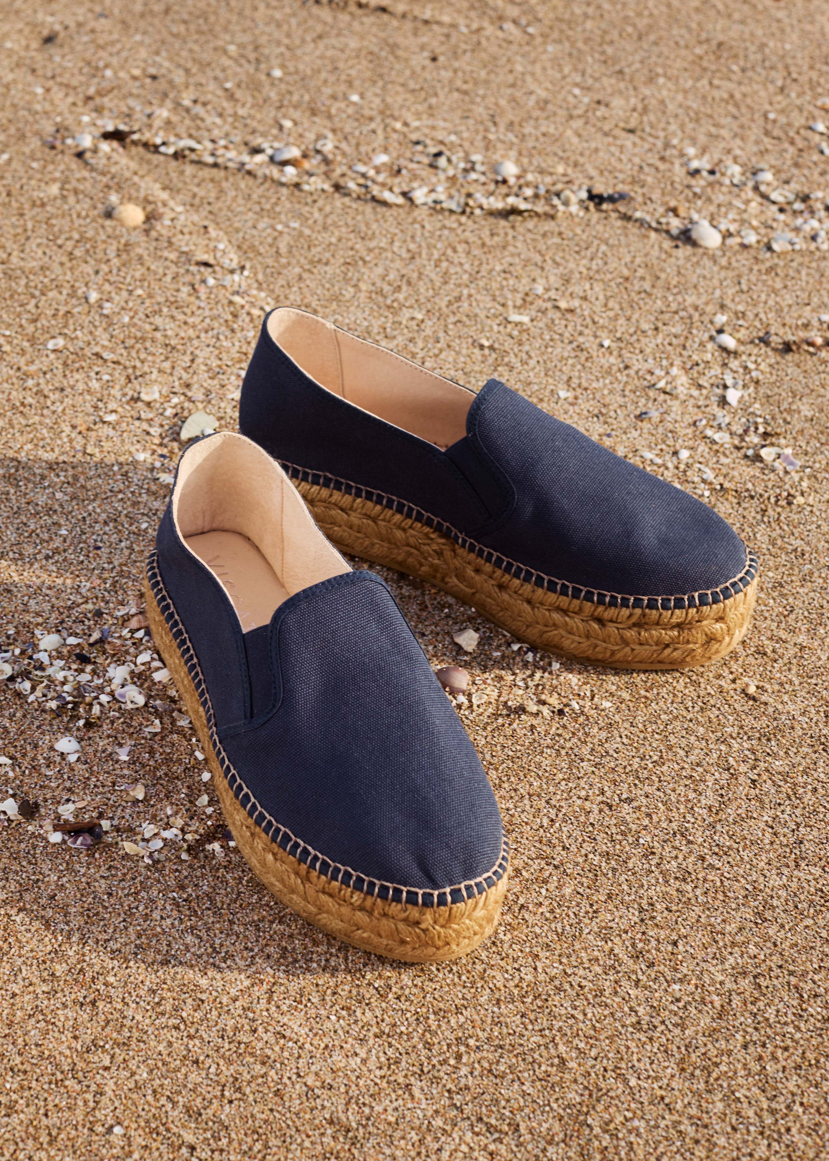 Castell Canvas Espadrille Platforms