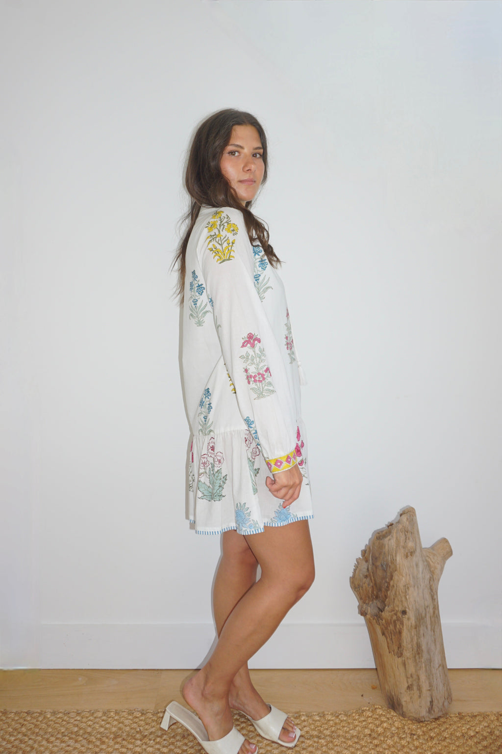 Carrie Dress in Mixed Print Floral