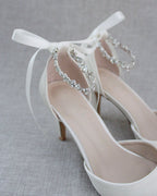Wedding Pumps with Amaryllis Crystal Strap