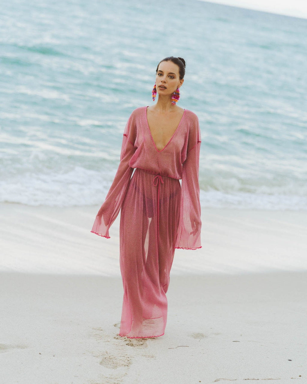 Ophelia Fuchsia Cover Up Dress