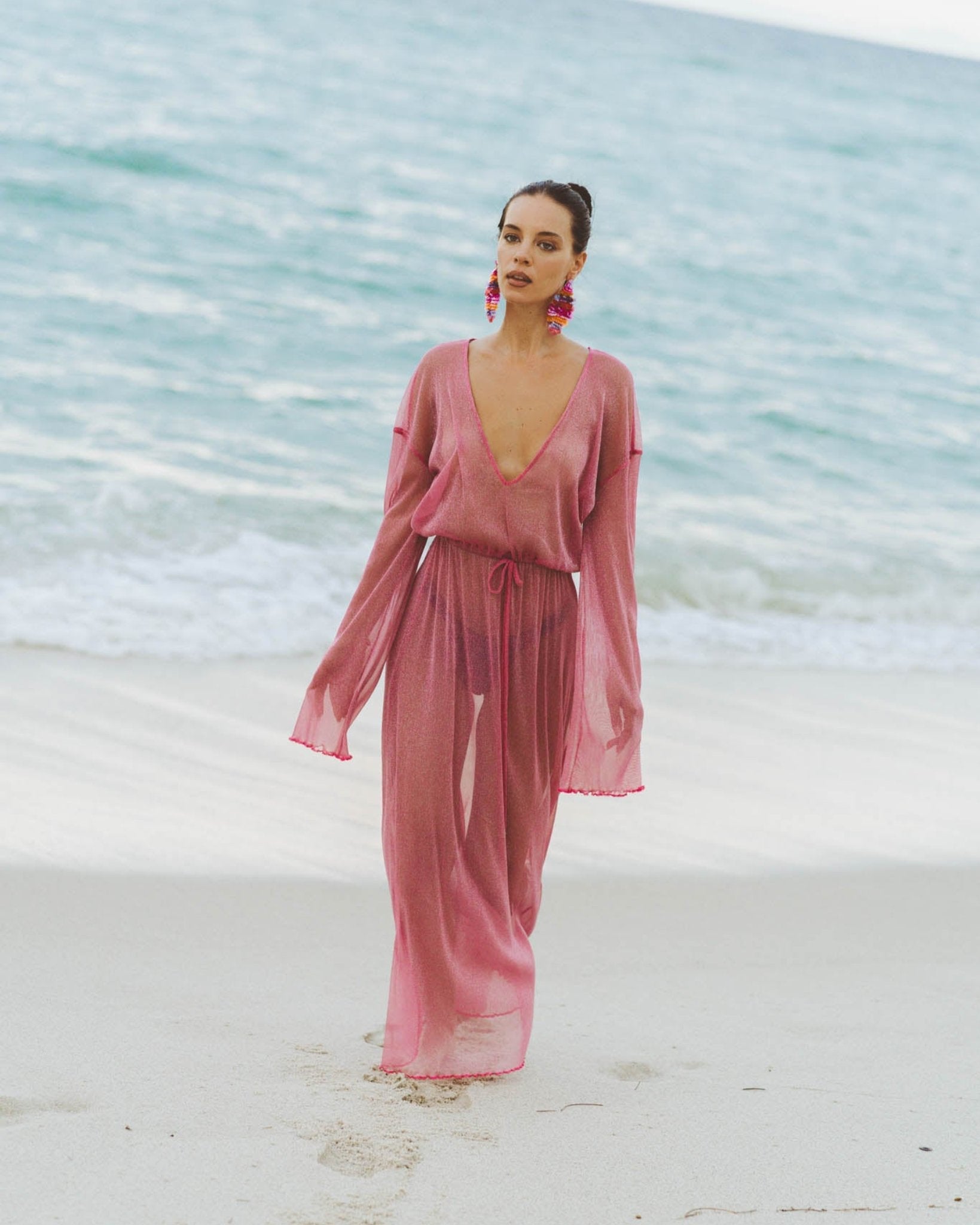 Ophelia Fuchsia Cover Up Dress