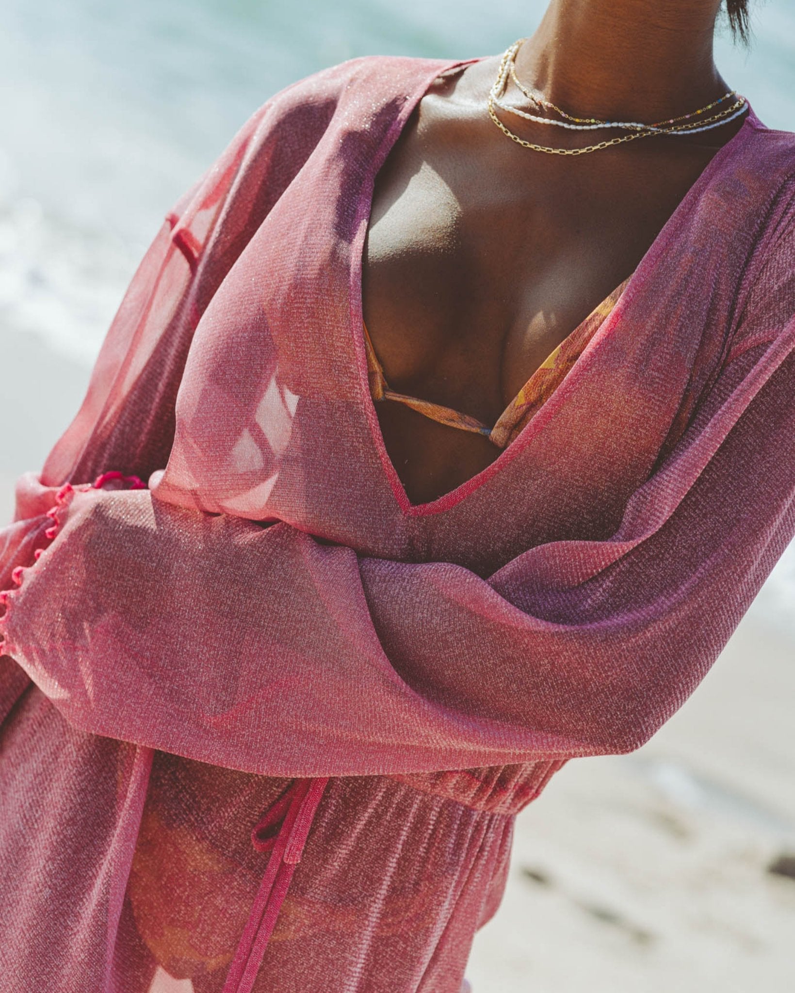 Ophelia Fuchsia Cover Up Dress