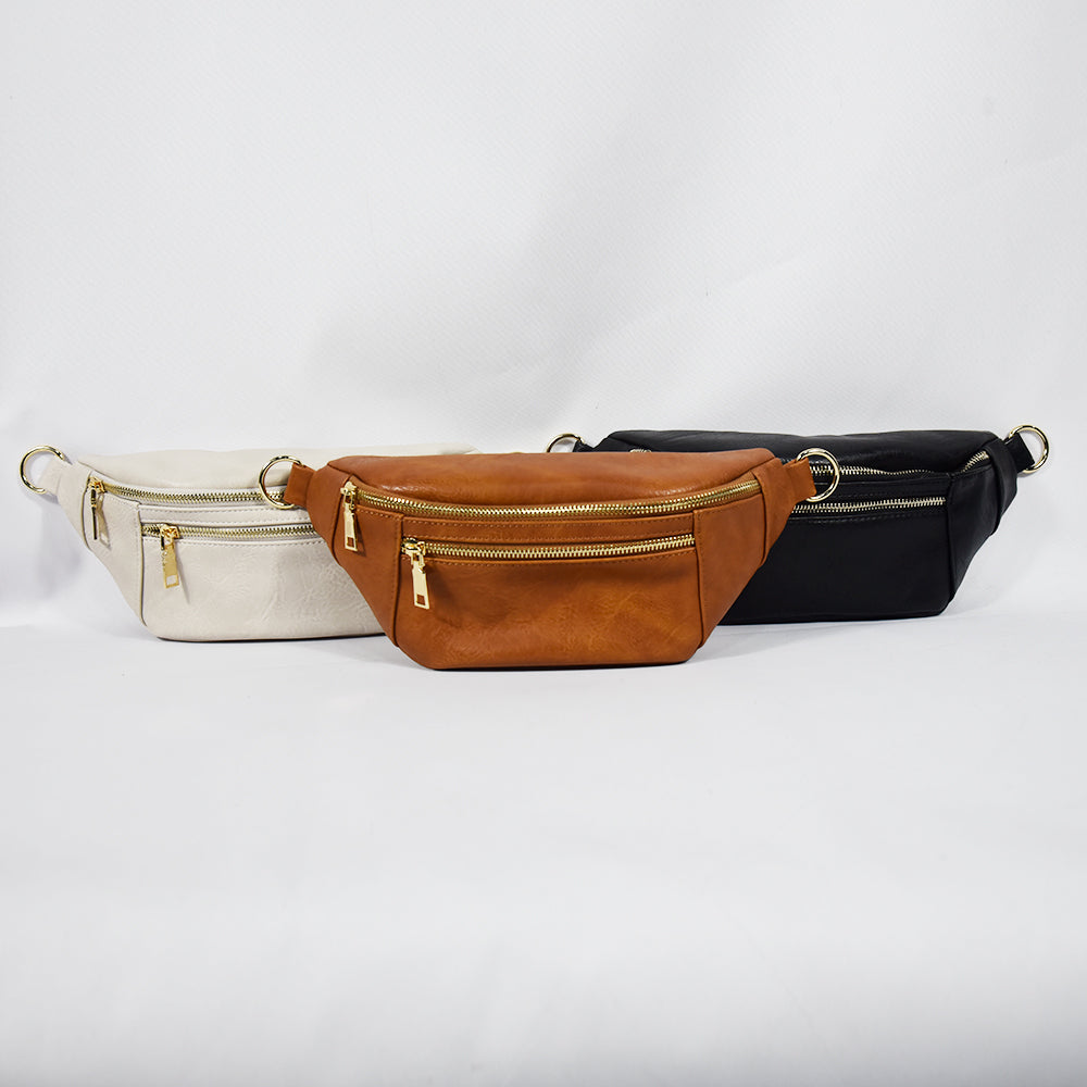 The Soho | Dual Zipper Sling Bag