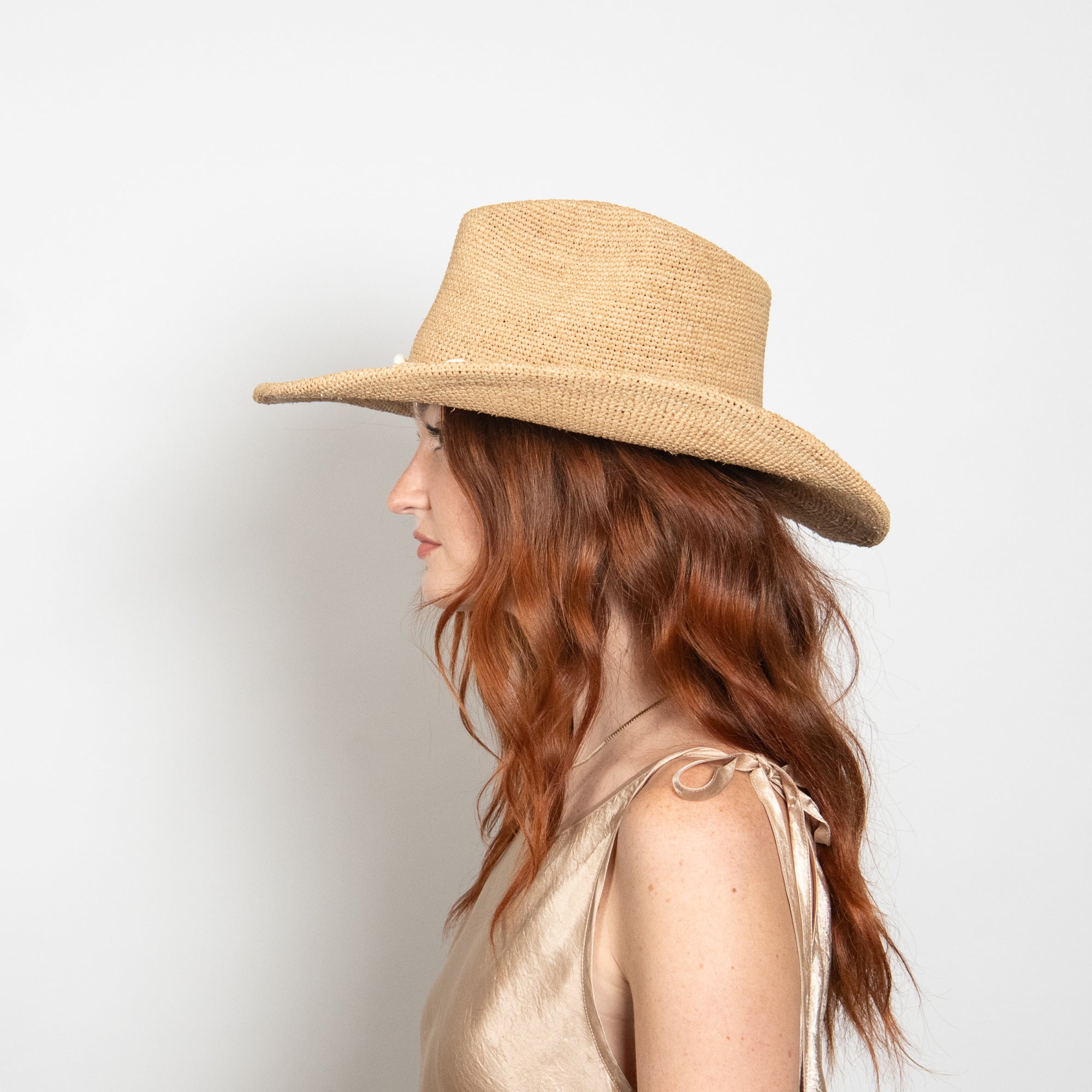 Reed Raffia Cowboy in Natural