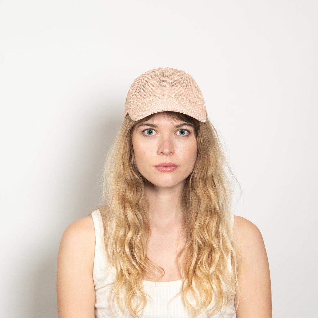 Paula Mesh Cap in Blush Rose