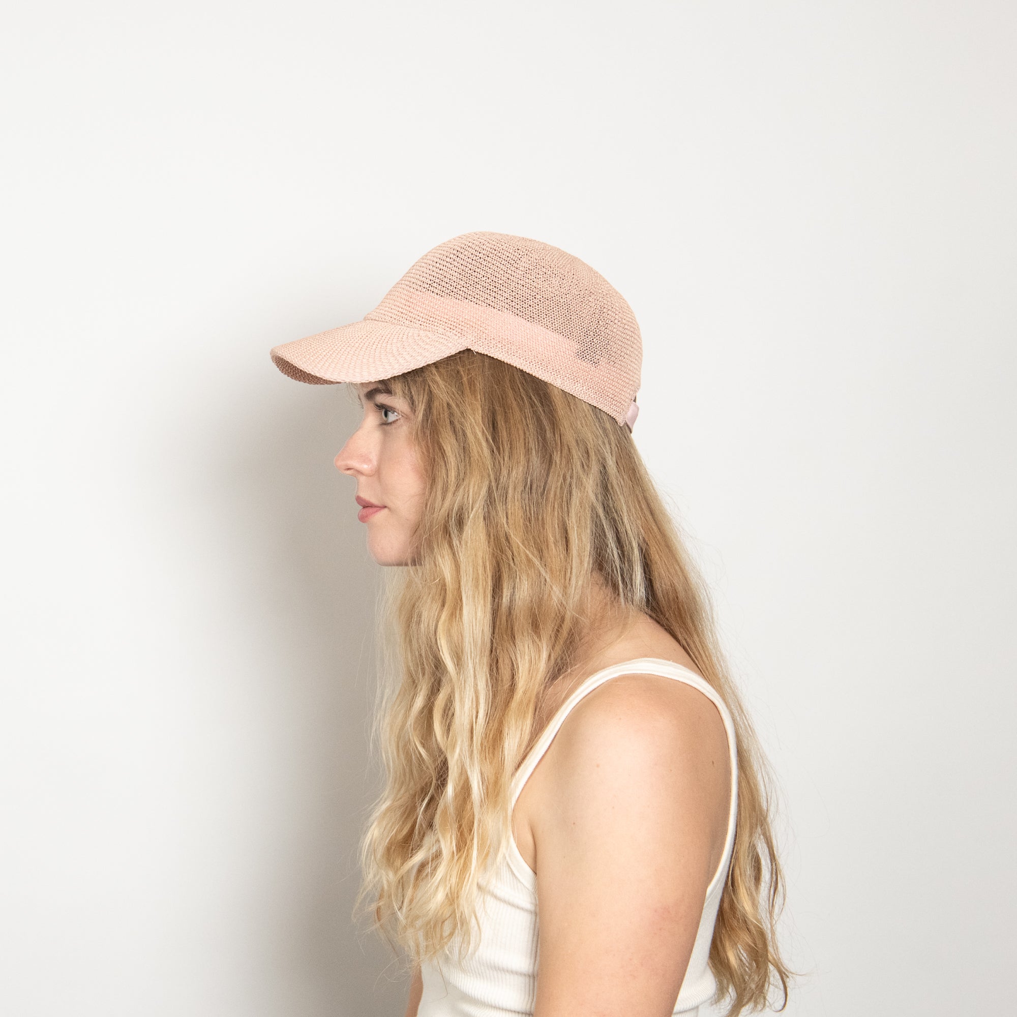 Paula Mesh Cap in Blush Rose